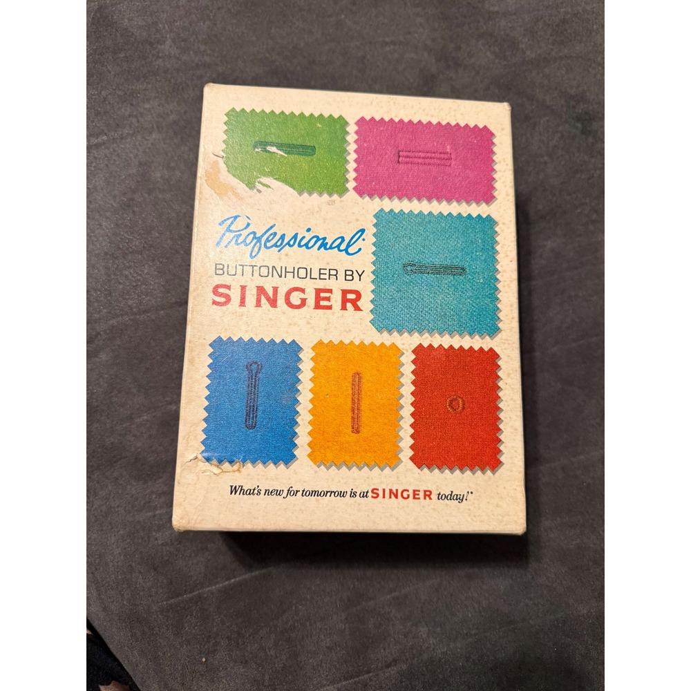 Vintage Singer Professional Buttonholer Vertical Needle Zig-Zag V102878 Template